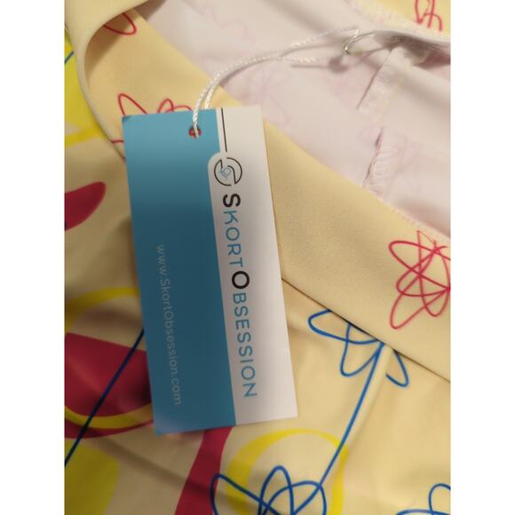 Skort Obsession Women's Abstract Sporty Golf Tennis Skorts Size XS pockets NWT - Picture 6 of 12